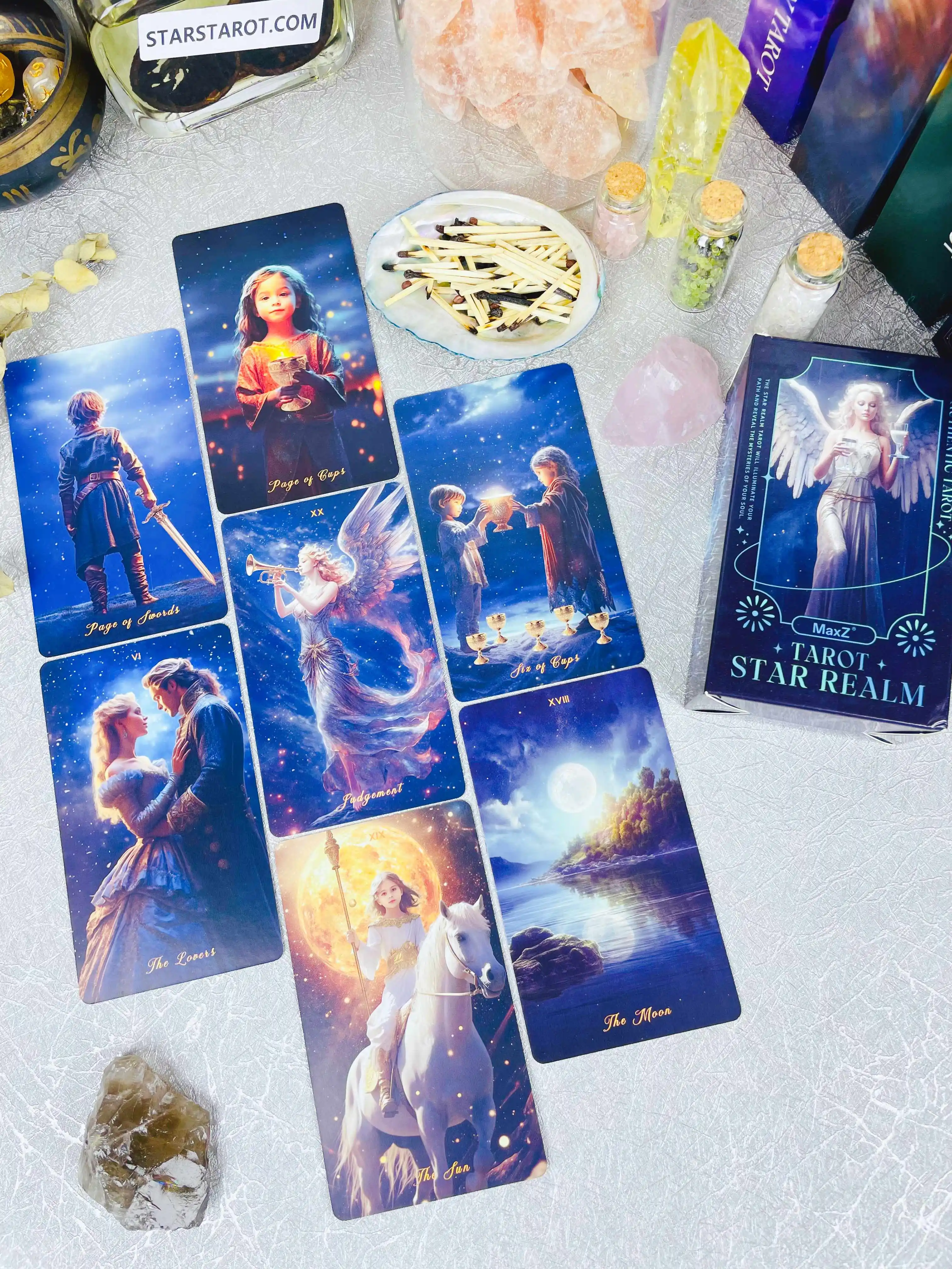 TARO カラフル水差し New Rider Waite Beginner Tarot Oracles Deck 78 Original Genuine