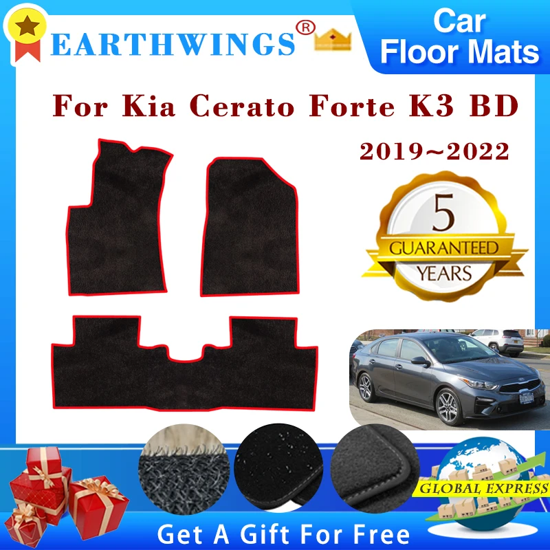 

Car Floor Mats For Kia Cerato Kia Forte K3 BD 2019~2022 Rugs Panel Footpads Carpet Cover Anti-slip Foot Pads Auto Accessories