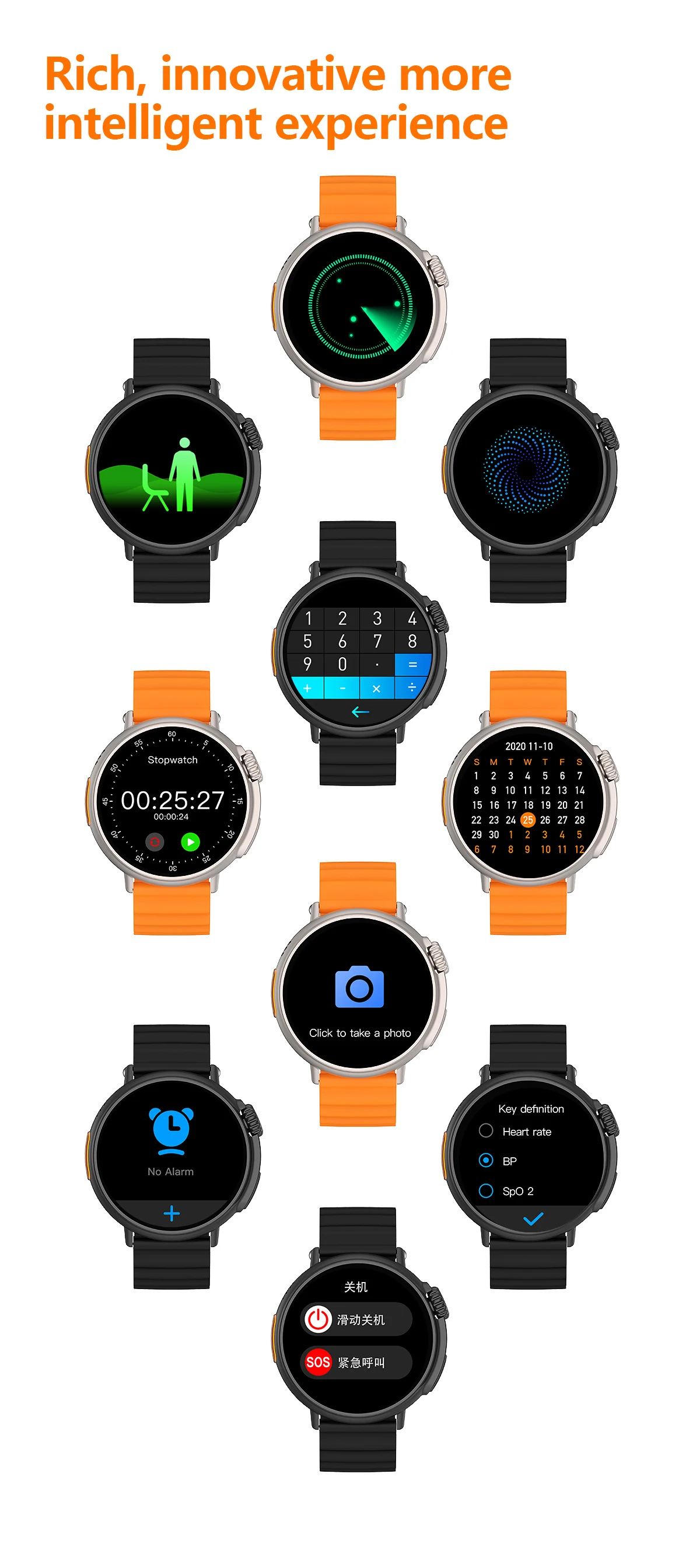 Title 23, Smartwatch con schermo AMOLED da 1.6 pollici a ...
