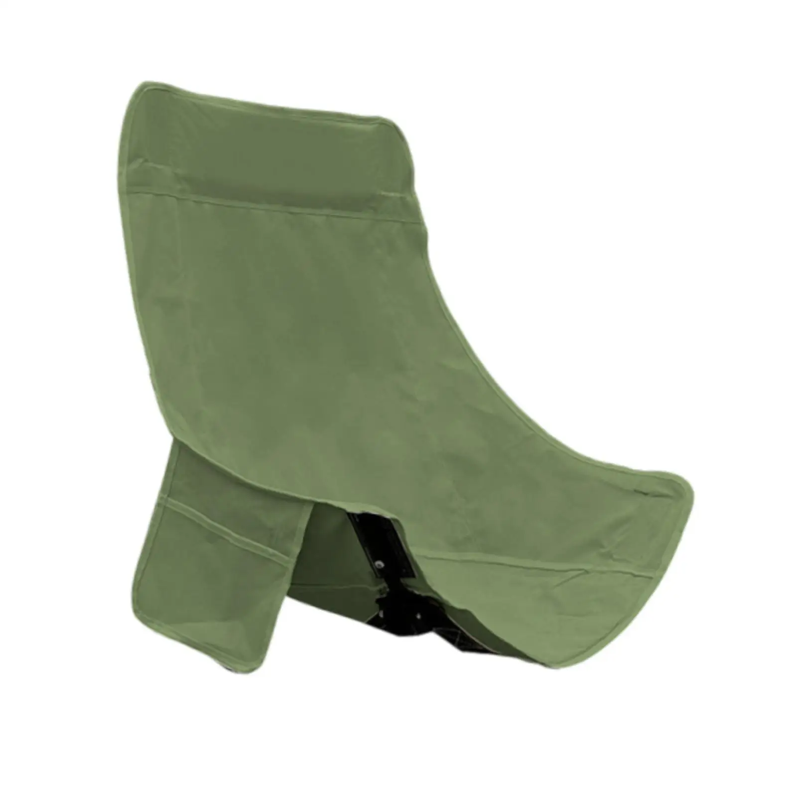 Folding Camping Chair Cover Moon Chair Seat Cover Wear Resistant with Side Pocket Oxford Cloth for Beach Home BBQ Outdoor