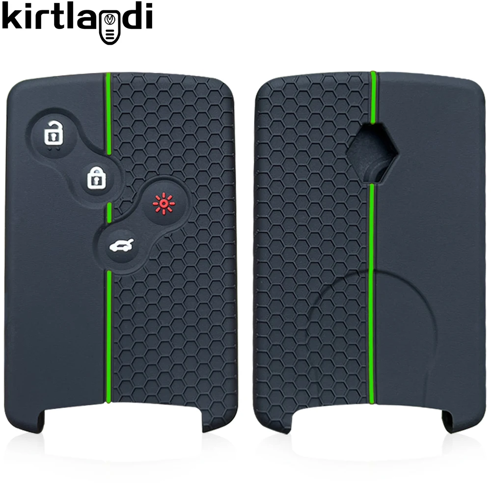 4 Buttons Silicone Car Key Case Cover For Renault Duster Captur Clio Logan Megane 1 2 3 Koleos Scenic Nema Fluence Zoe key case key case cover