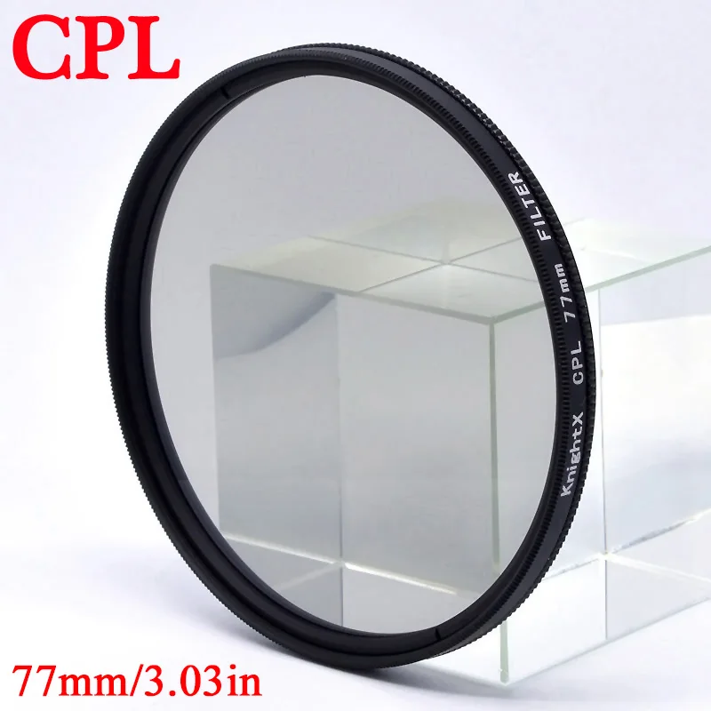 Circular Polarizing Filter KnightX CPL Filter Circular Polarizing 49 52 55 58 62 67mm 77mm filter For Sony a6400 Camera accessoires camera lens filter,photography filter,circular polarizing filter
