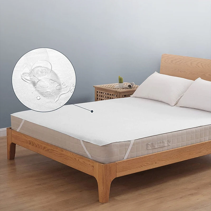 Description Picture 2 of itemWaterproof Mattress Protector Non-slip Breathable Bed Mattress Cover Anti Mite Bed Sheet with Elastic Bands Mattress Pad