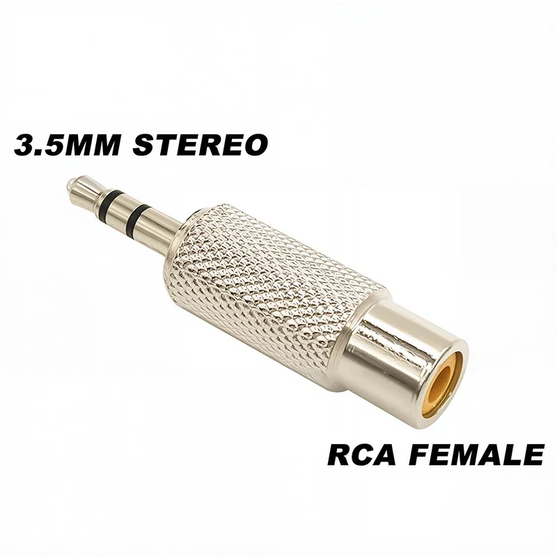 5Pcs 6.5/6.35mm Mono Stereo Audio Adapter TS Interconnect 1/8" 1/4" Male Plug To RCA Female Jack Connector Converter_voghion.com