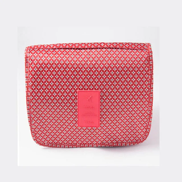 Elegant Women's Waterproof Travel Toiletry Organizer with Hook