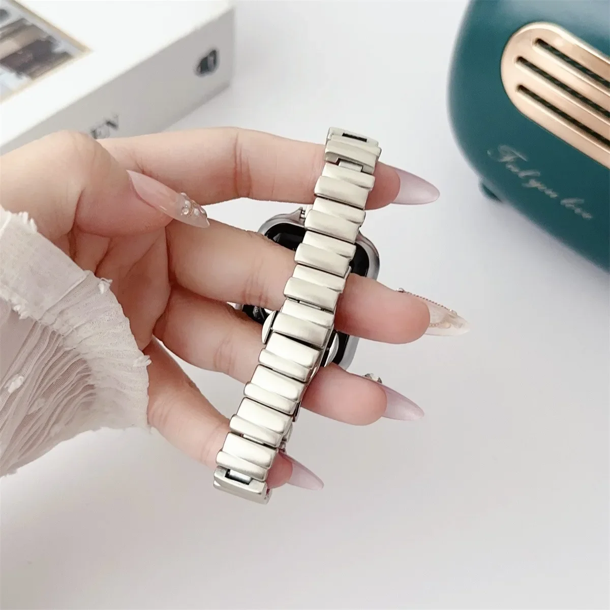 Cinturino in metallo per apple watch series e modelli ultra_voghion.com