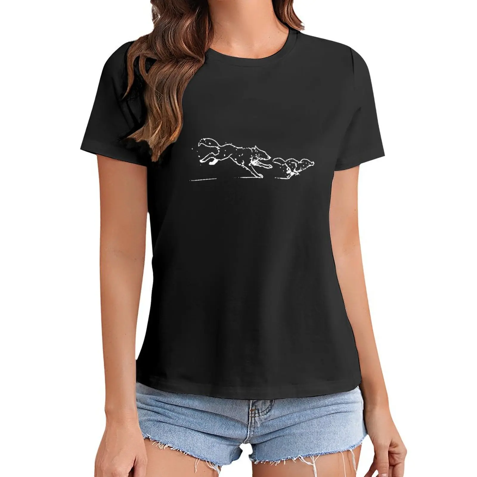 

Life is Strange 2 - Running Wolves Design (Loading Screen) T-Shirt plus sizes vintage clothes t shirt Women