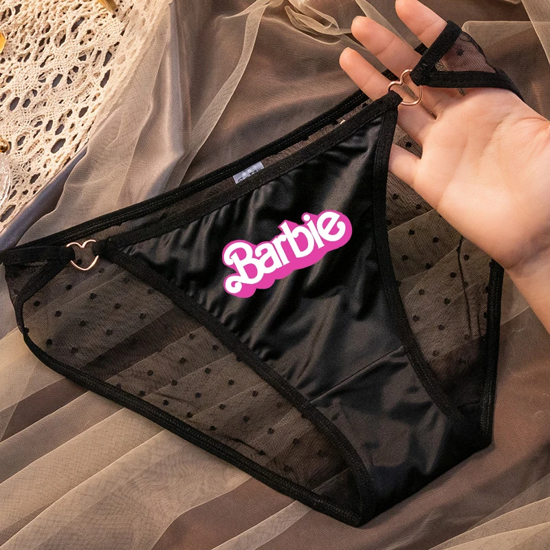 New Kawaii Barbie Underwear for Women Soft Seamless Ice Silk Briefs Girls  Underpants Women Breathable Sexy Panties Lingerie Gift - AliExpress