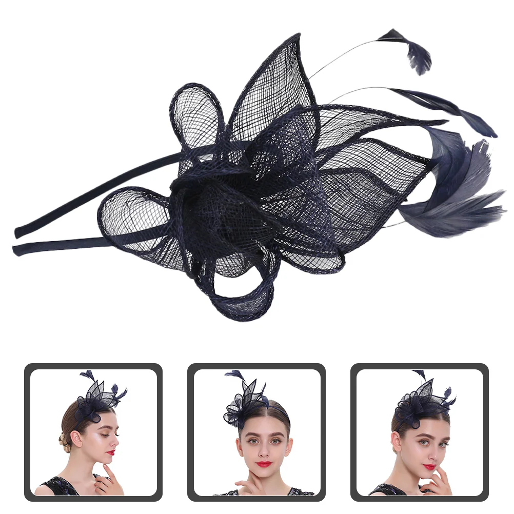 

Bow Hair Clips Cocktail Party Hat Women Fascinator Tea Exquisite Hairband Women's Fascinators