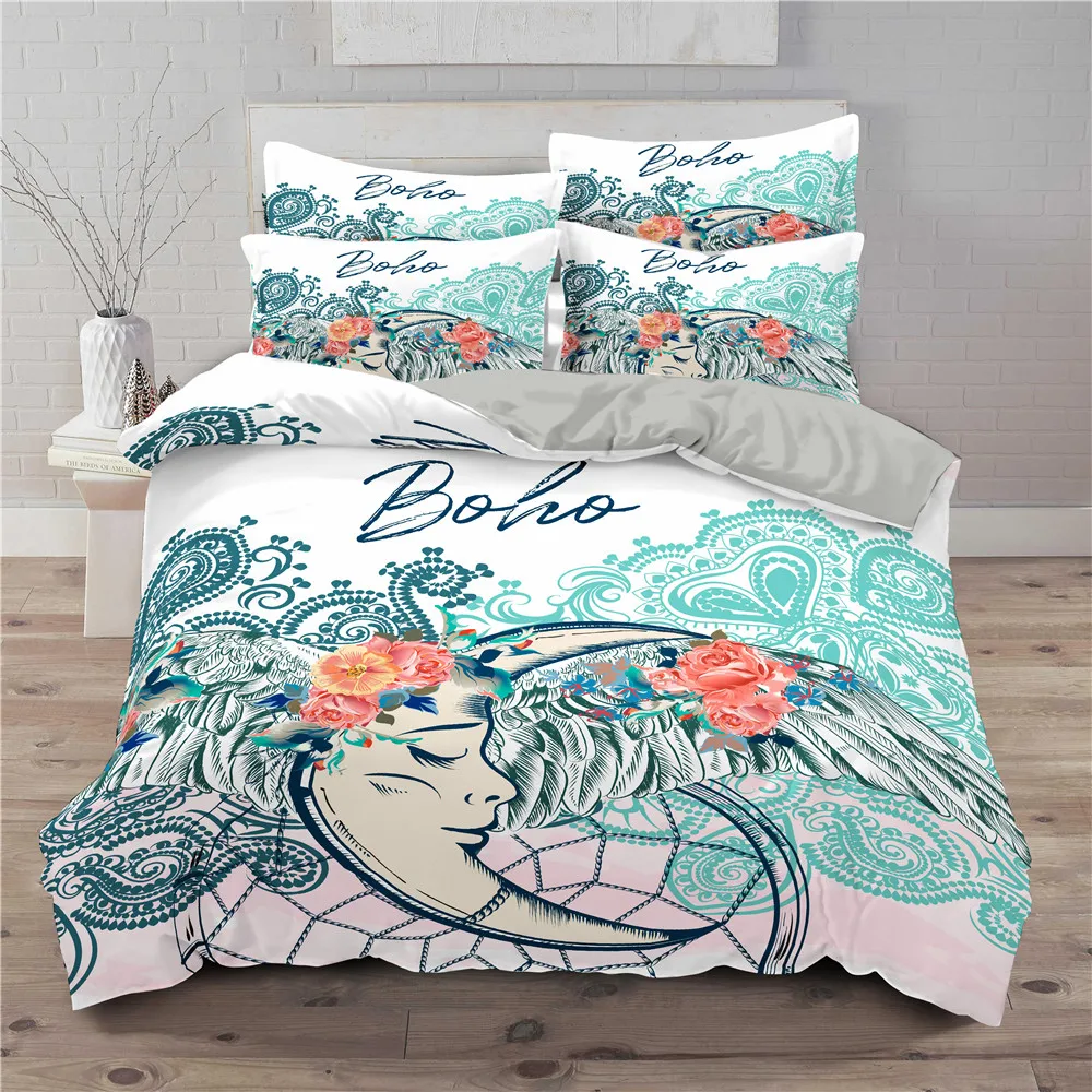 Housse De Couette ħ 2/3pcs  Dreamcatcher 3D Ʈ ħ Ʈ   ̺ Ŀ Ʈ  ȭƮ ̺