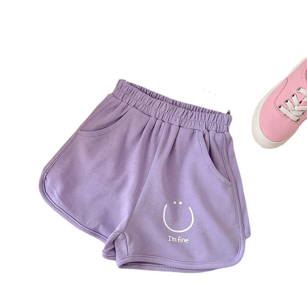 Summer Toddler Girls Shorts Korean Cotton Letter Printed Baby Girl Shorts Thin Infant