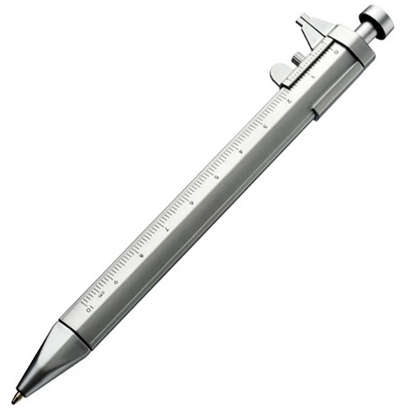 A95Q-40Pcs 다기능 1.0Mm 젤 잉크 펜 버니어 캘리퍼스 롤러 볼펜 편지지 볼펜 파란색 잉크