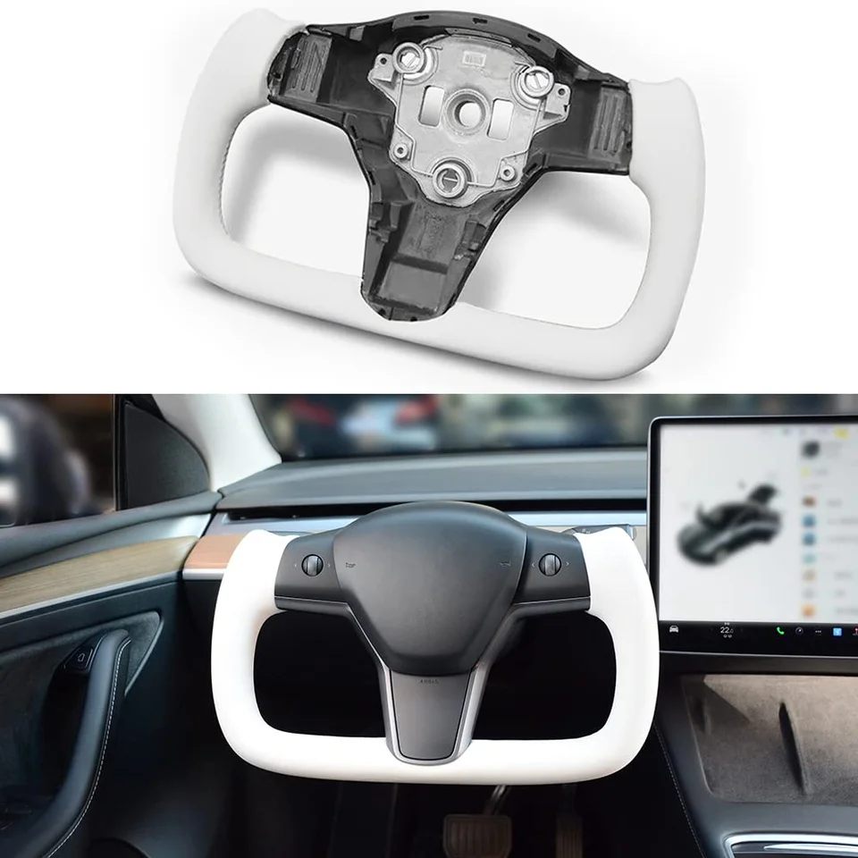【値下】Tesla ステアリングホイール 本体 テスラカーアクセサリー用ヨークヨークハンドルステアリング