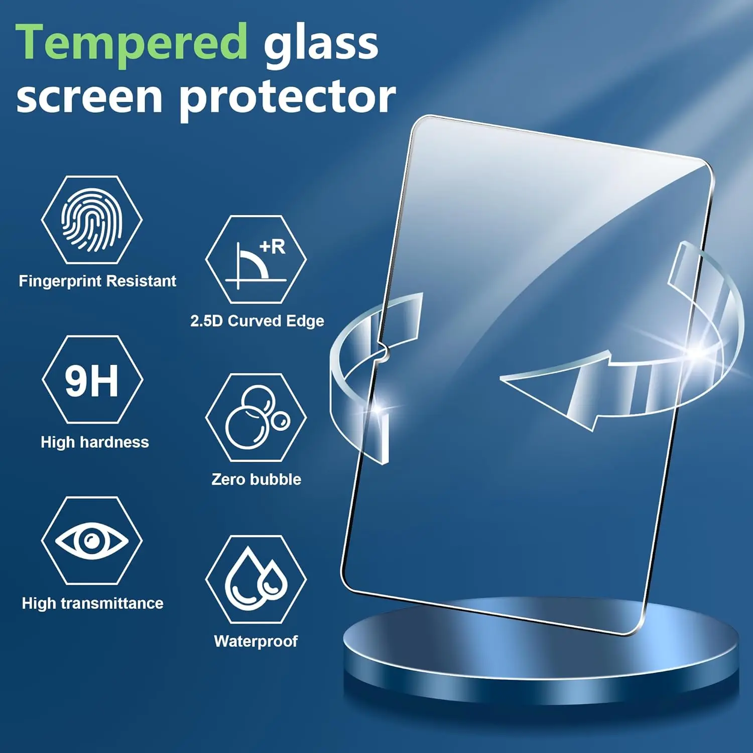Premium Tempered Glass Screen Protector - Scratch-Resistant & Anti-Fingerprint with Bubble-Free Clarity