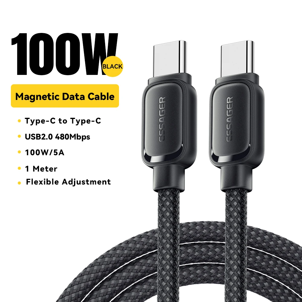 ตัวเลือกสินค้า สายชาร์จแม่เหล็ก PD 100W ชาร์จเร็ว ใช้ได้กับทุกแบรนด์