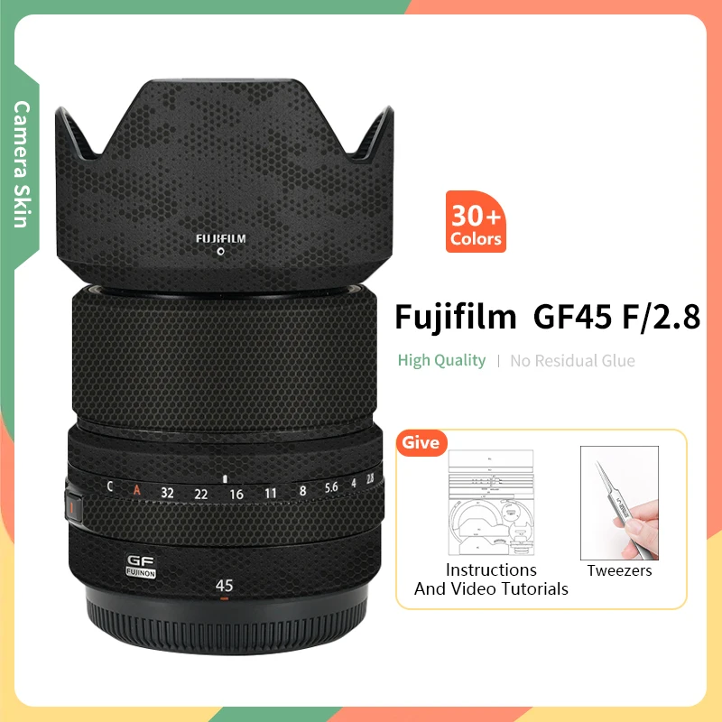 

Для Fujifilm 45 мм Обложка GF 45 мм F/2,8 Обложка для объектива Защитная Наклейка против царапин обмотка линии кожи золотые цвета