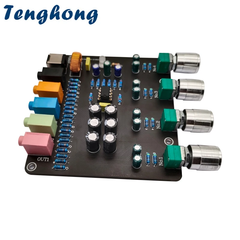 Tenghong 1 Input 4 Output Audio Distributor Signal Selector Switch