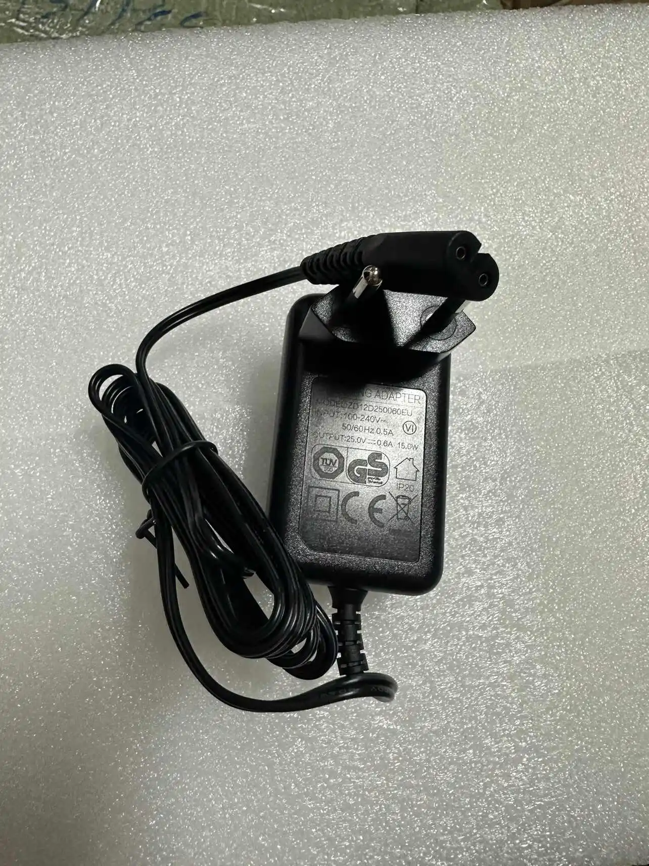 Caricabatterie 25V 0.6A Per Aspirapolvere JIMMY E LEXY – Adattatore Standard Europeo ZD12D250060EU, Ricambio Sicuro E Stabile