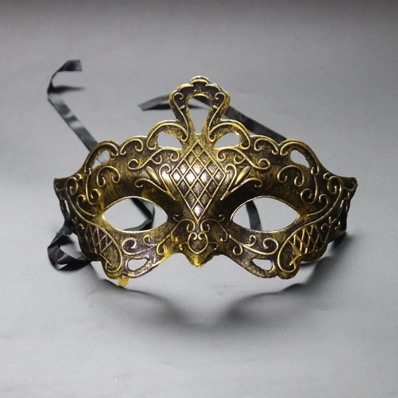 

Vintage Half Face Personality Roman Gladiator Crown Masquerade Jagged Masks Fashion Cosplay Party Prom Halloween Easter Princess
