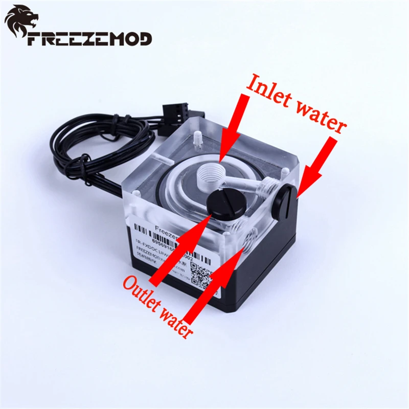 Zemod-mini Bomba de Eixo Cerâmico Super Silencioso Computador Refrigeração a Água Bomba Pwm Suporte Manual de Controle de Velocidade Pu-fxddc18w