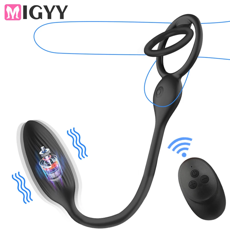 Mannelijke Prostaat Massage Vibrator Anale Plug Draadloze Controle Slijtage Siliconen Stimuleren Massager Vertraging Ejaculatie R_voghion.com