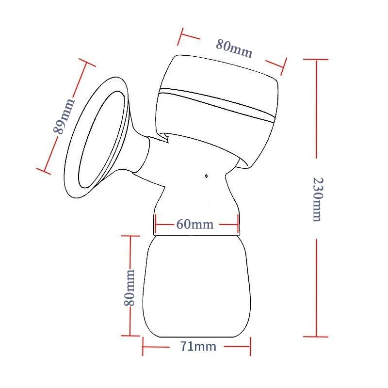 Automatic Electric Breast Pump Rechargable Portable Breast Pump Silent Powerful Suction Fortable Painless and Silent