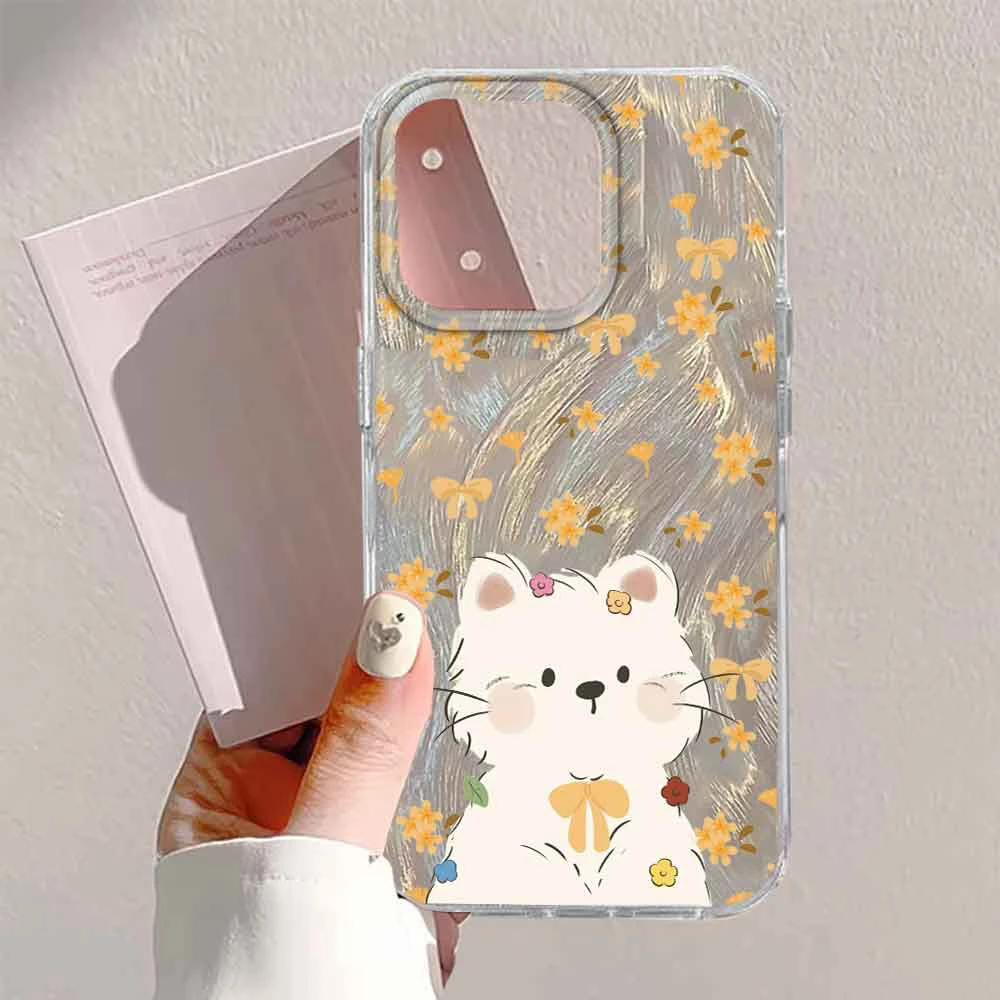 Chic Cartoon Black TV Cat Phone Case