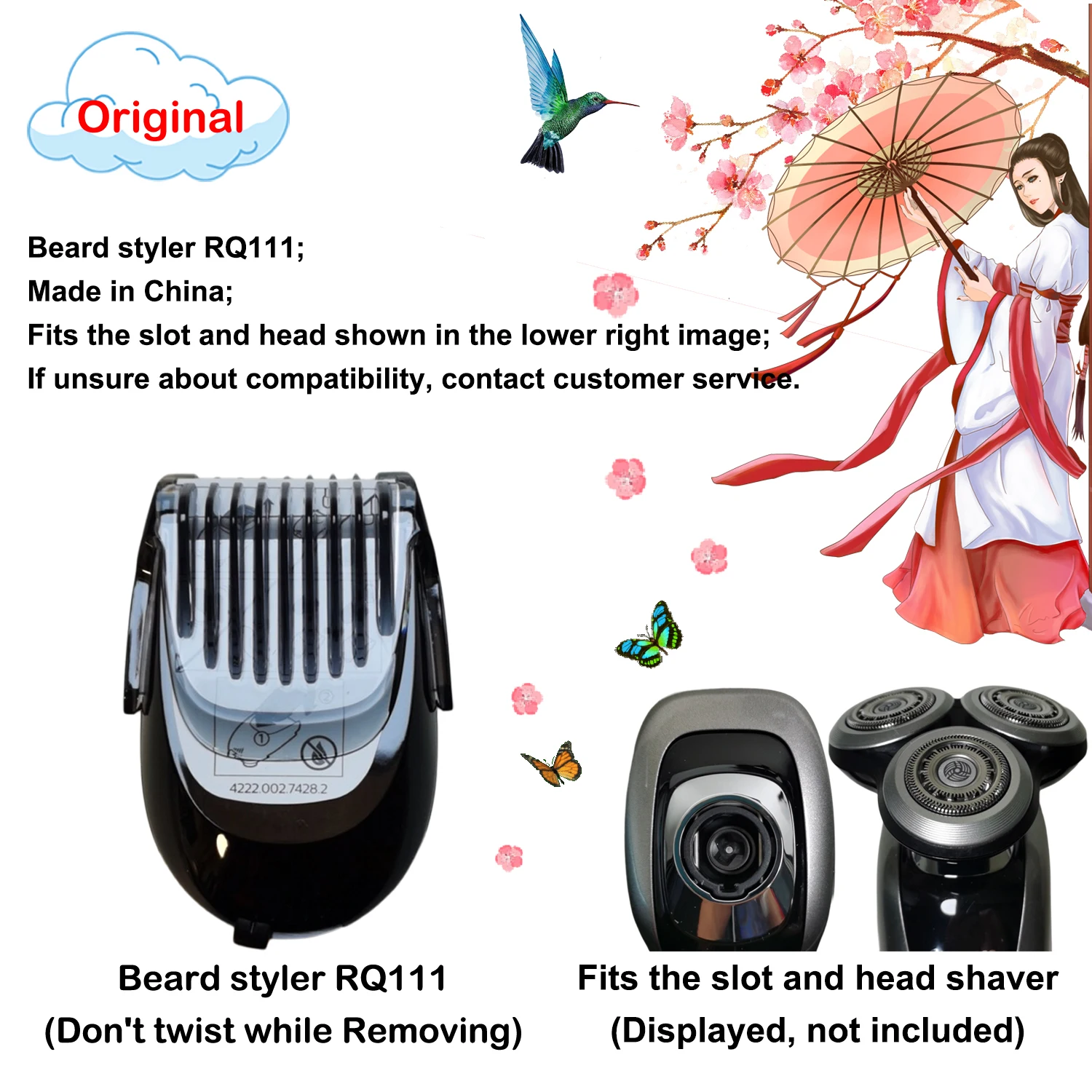Replacement Shaver Head For Electric Shaver Black Performance_voghion.com