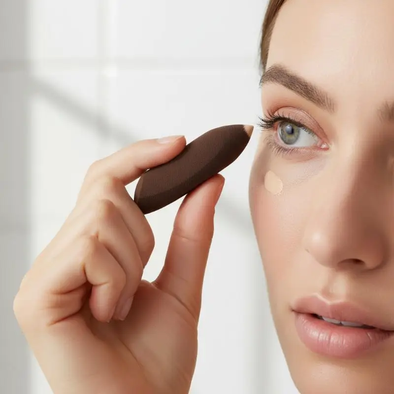 Spugne Dettagliate per il Trucco, Applicatori per Fondotinta in Polvere e Crema, Strumenti Cosmetici per Contorno e Illuminante - immagine 2