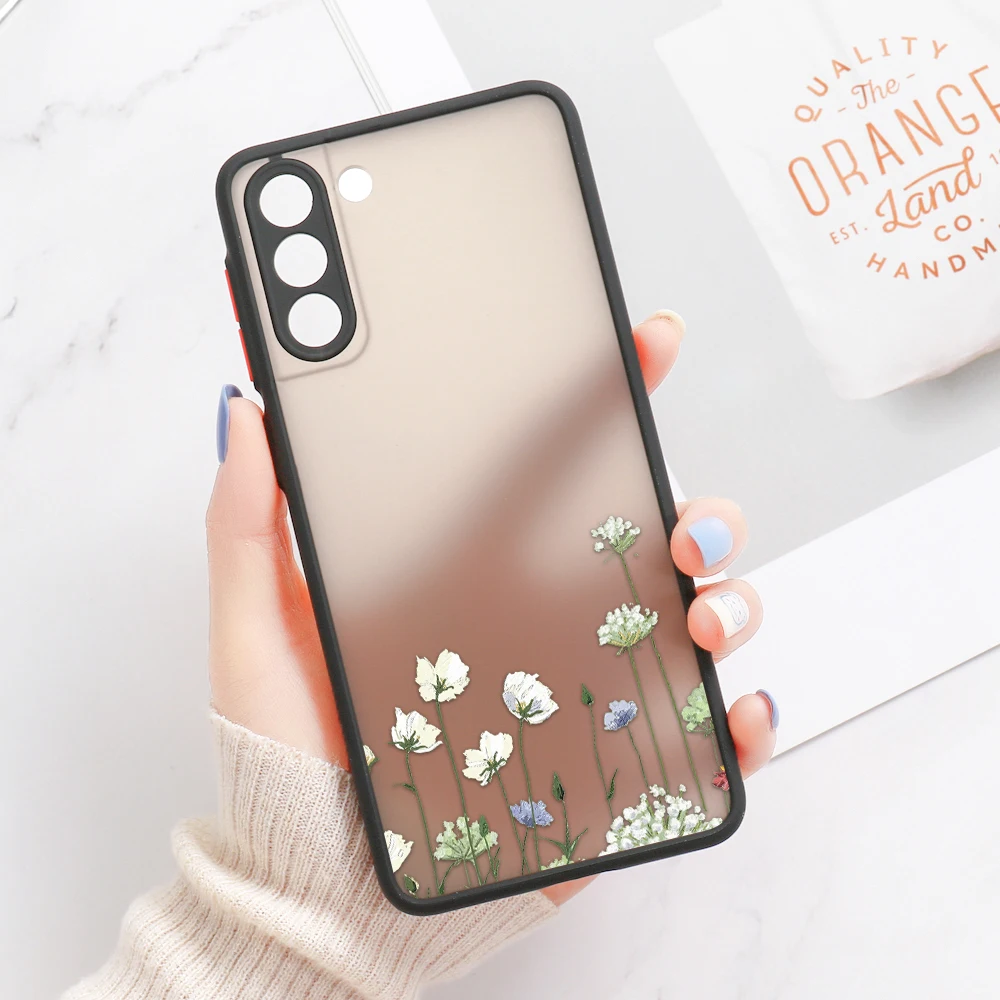 thumbnail image 1 of For Samsung S24 S22 Ultra Case Cover Samsung Galaxy S23 Ultra S 22 S21 S20 FE S10 Note 20 10 Plus S8 Lavender Flowers Clear Case, 1 of 5