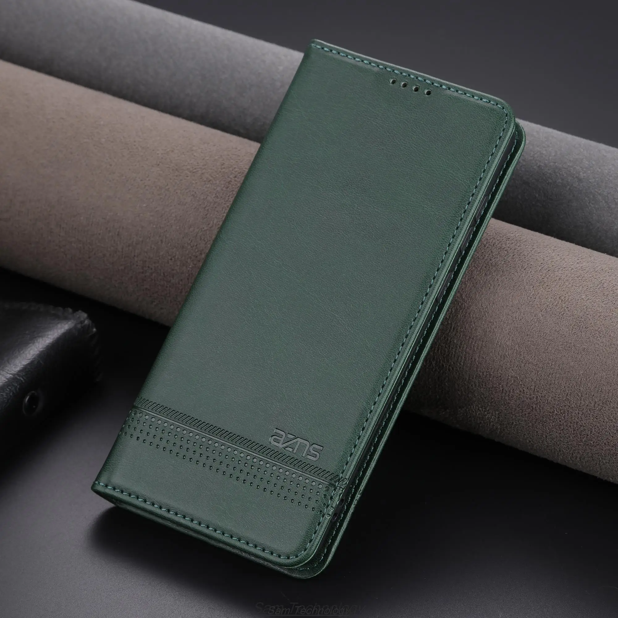 Premium Magnetic Leather Flip Cover – Deluxe Protective Case