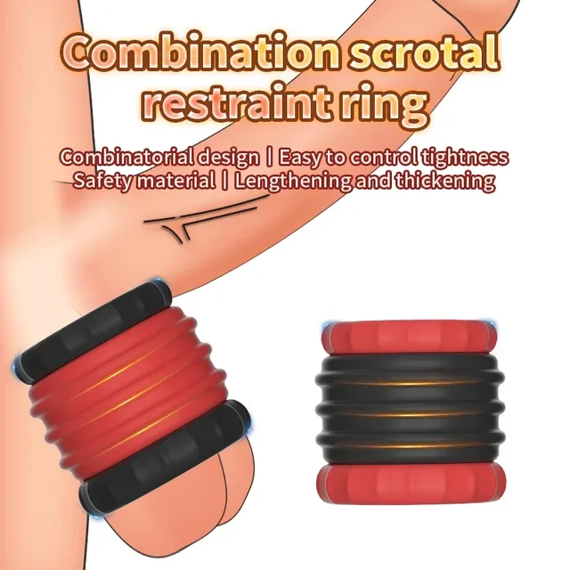 Penis Ring Silikon Sperma Lock Ring Verzögerung Ejakulation hohe Elastizität Zeit dauerhafte Penis Ring Sexspielzeug für Männer Paare Erwachsene 18 1