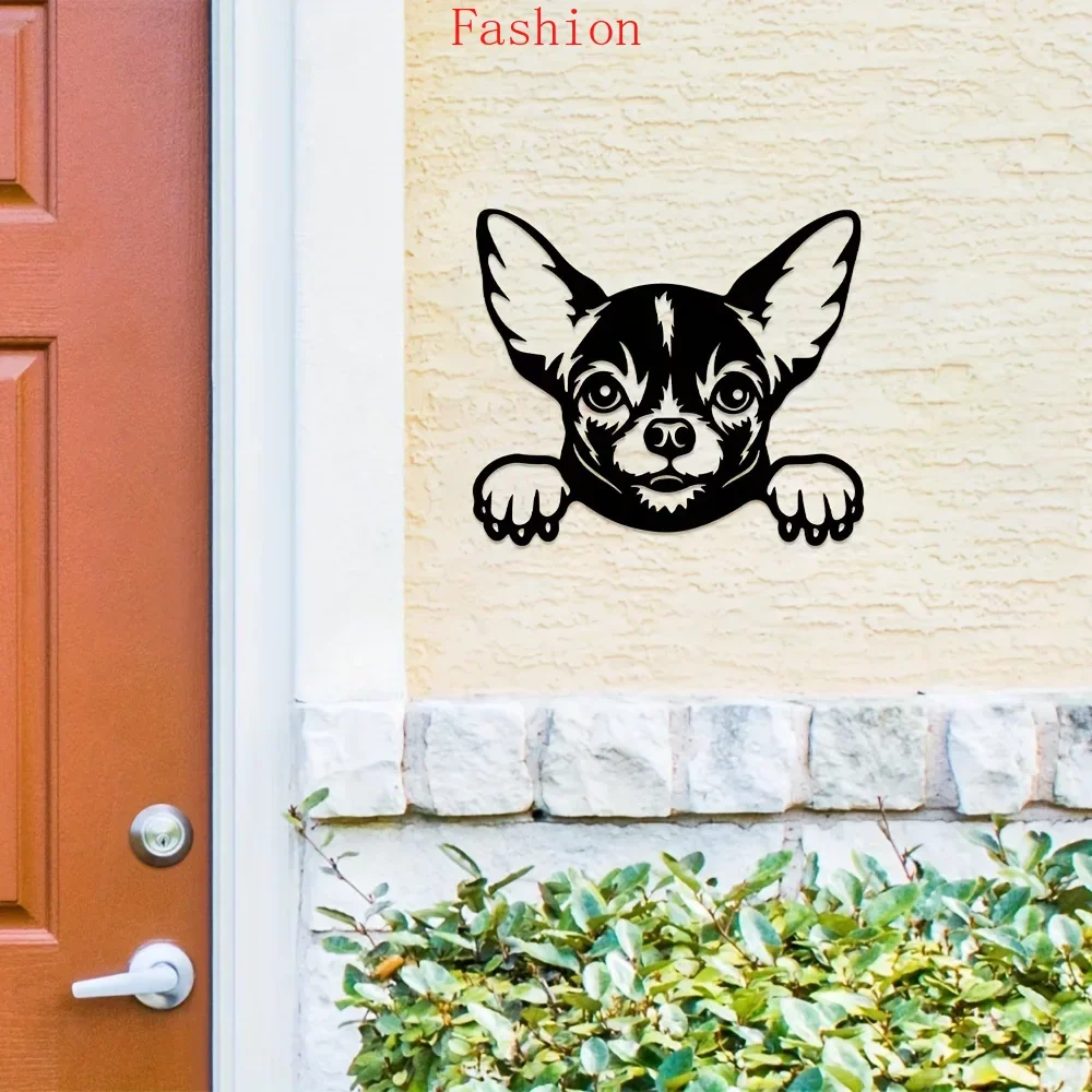 

Chihuahua Metal Wall Mounted Decoration Pet Dog Metal Sign Home Artwork Scene Decoration Home Kitchen Wall Background Decor wall