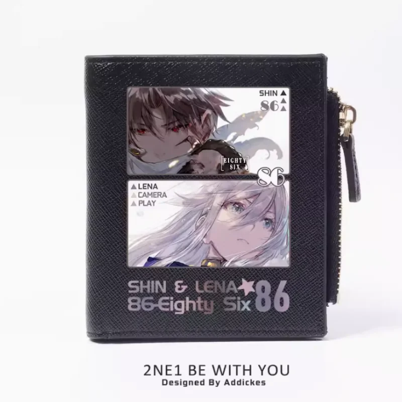 Anime Eighty Six 86  Zipper Wallet Fold Bag Multi Card  Coin Pocket Holder Fashion Kids Wallets Gift