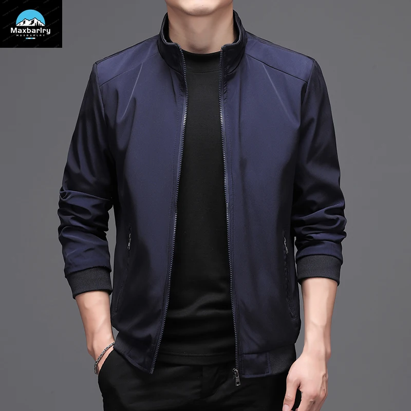 Spring Summer Men Business Jackets solid Mens Thin Jackets Coats Casual Men's Outerwear Male Coat Bomber Jacket  men clothing men gloves high end weave genuine leather male gloves thin lined spring autumn business driving sheepskin glove m025nn