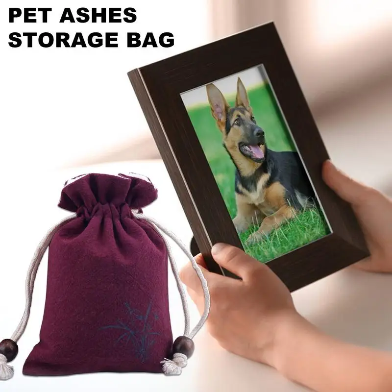Pet Ashes Storage Bag – Drawstring Memorial Pouch For Cremation Remains