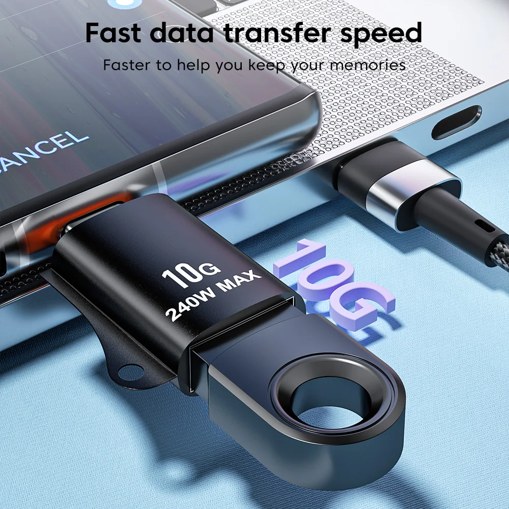 Olaf 10G USB C OTG Adapter USB 3.0 Female To Type C Male Converter For Xiaomi Samsung Macbook Fast Transfer OTG Connector
