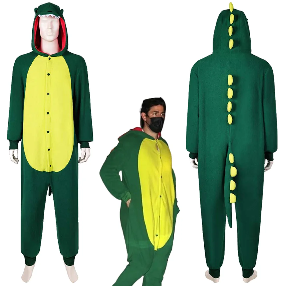 

Пижама в виде динозавра для косплея человека Джон стински наверху, одежда для сна в стиле фильма IF Roleplay 2024, одежда для сна в стиле унисекс, ночные костюмы на Хэллоуин