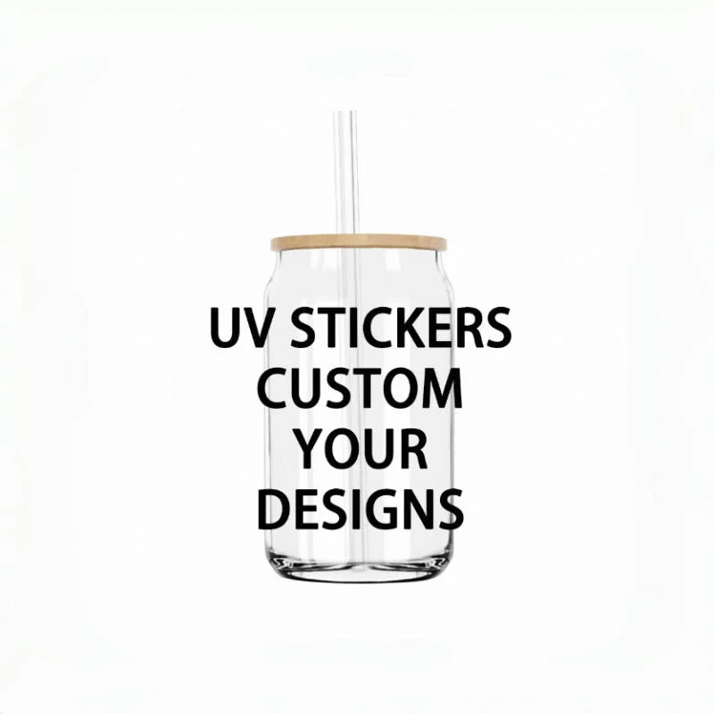 6 Feuilles De Transferts UV DTF Pour Verre – Motif Crâne, Autocollants à Frotter (9x4.3 Pouces)