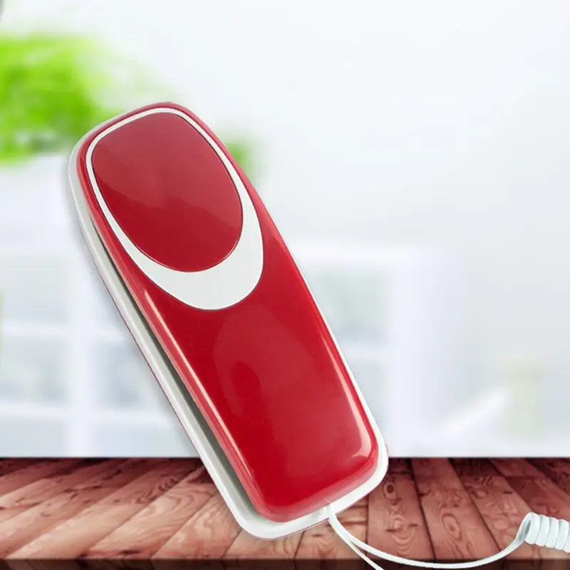 

Mini Desktop Corded Landline Phone Fixed Wired Telephone Wall Mountable Mute/Pause/Redial Functions for Home Hotel Office Bank