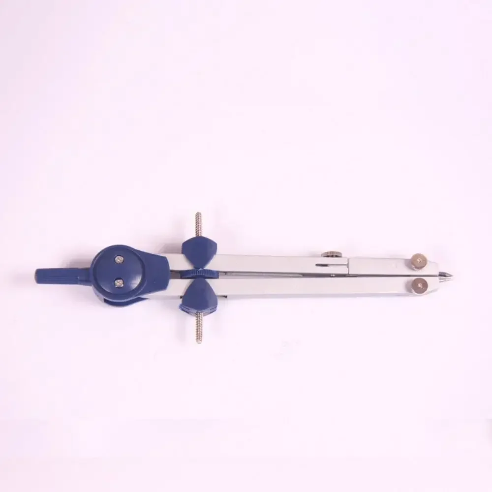 7개/팩 투명 커버 드로잉 컴퍼스 키트 측정자 기계식 연필 드로잉 도구 세트 스테인리스 스틸 플라스틱