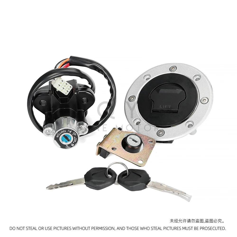 LQYL 오토바이 점화 스위치 잠금 연료 가스 캡 탱크 커버 키 세트 스즈키 GSXR GSXR600 GSXR750 1996 1997 1998 1999 2000 용