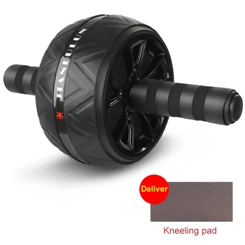 Ab Roller Big Abdominal Wheel Roller Stretch Trainer With Mat Arm Waist Abdomen Exercise Gym Fitness Equipment 3