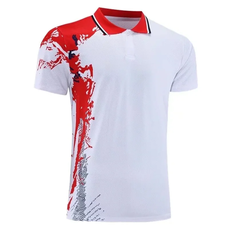 New Lapel Badminton sports t shirt ,Men women Kids short sleeve golf table tennis shirts ,badminton shirt outdoor running shirts