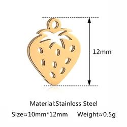 Fruit - Themed Charms Set for Jewelry and Crafting - Pack of 5 (DY1270 - 2)