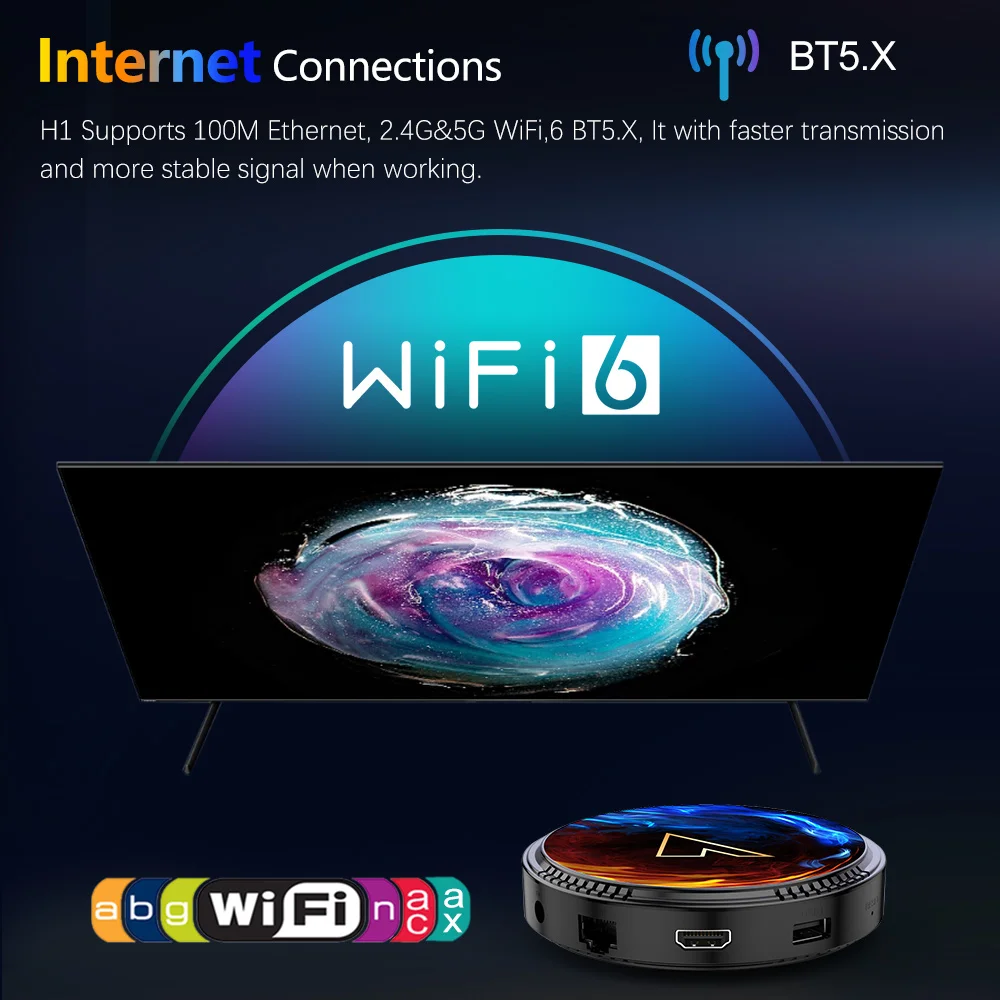 NEW Allwinner H618 Android 12 TV Box 8K Video BT5.0 Wifi6 Google Voice Android 12.0 Media Player 4K HDR10+ Set Top Box Vontar H1