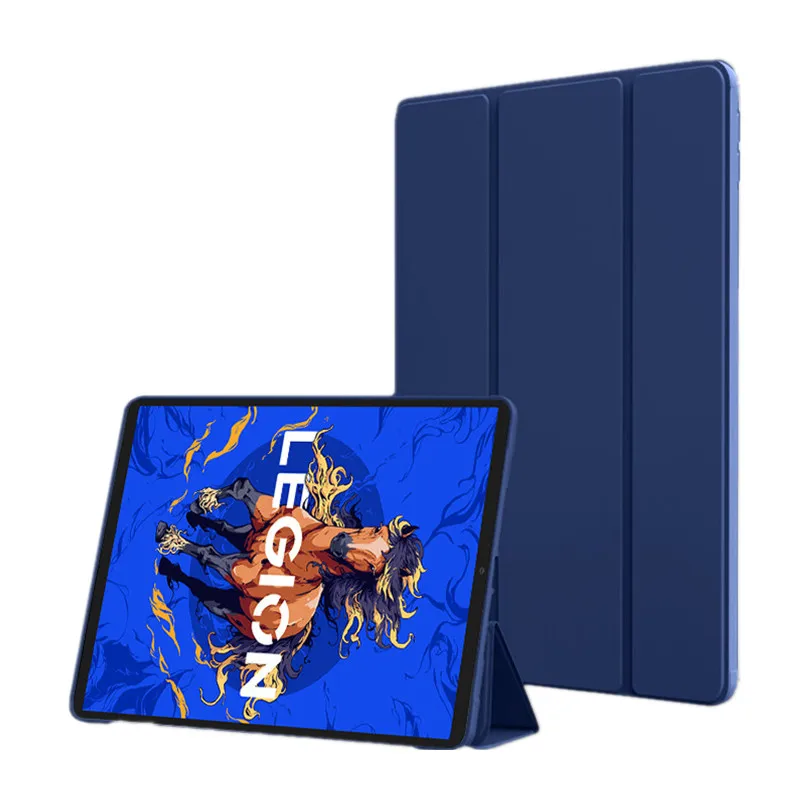 Enhanced Tablet Cover: Magnetic Trifold PU Leather with Soft TPU Back Stand