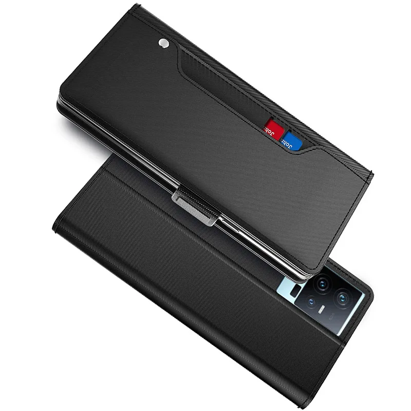 For VIVO IQOO 11 Pro 11s Phone Case Cover Fashion Leather Mirror Multi Card Slot Magnetic Button Soft TPU Holder