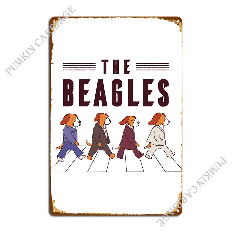 The Beagles Targa In Metallo Poster Wall Cave Decoration Design Wall Decor Poster Personalizzato In Latta