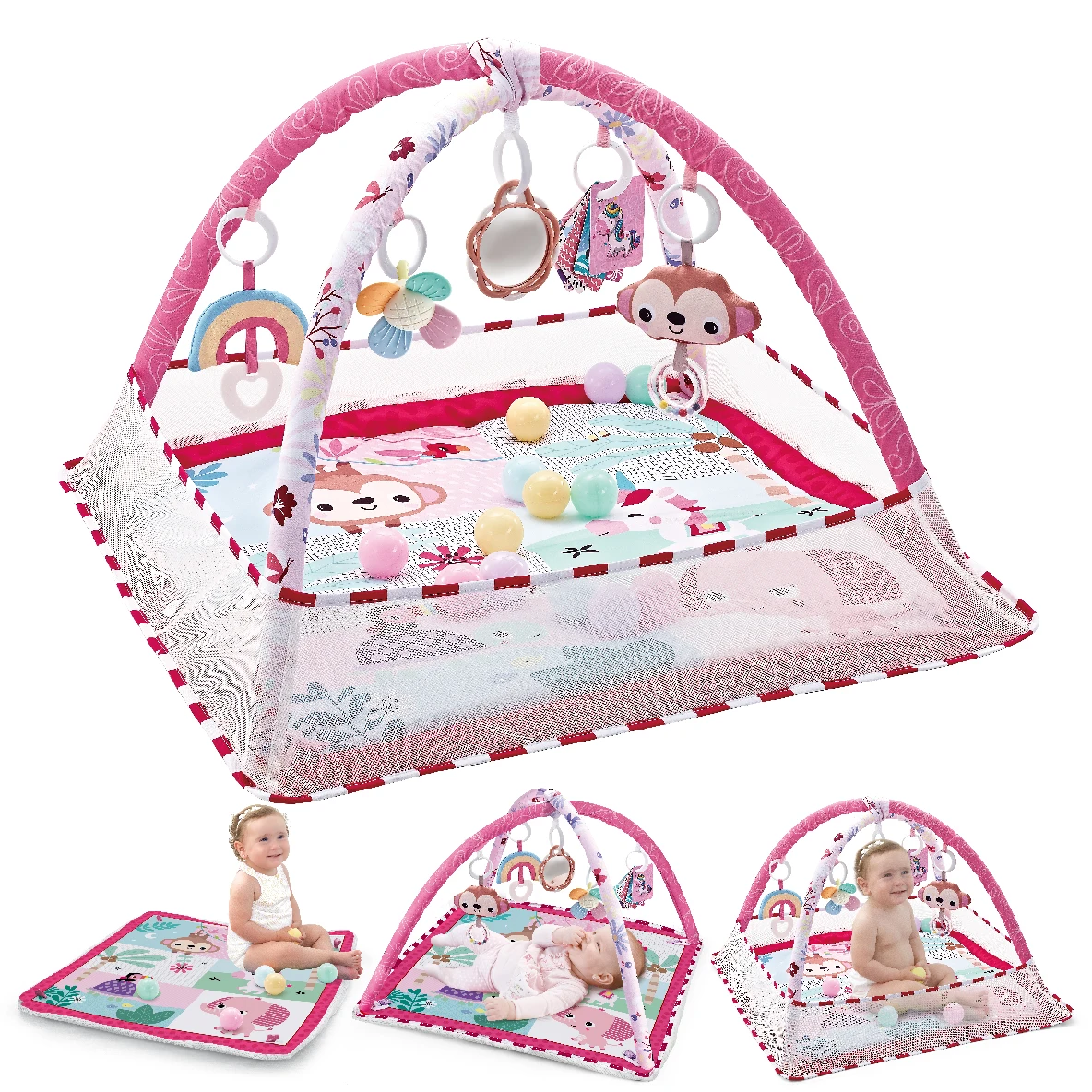 Baby Enlightenment Game Mat Crawling Blanket Early Education Activity Gym Toy Multifunctional Fence Pad Sports Fitness Frame Toy crawling blanket fitness blanket baby play gym toys